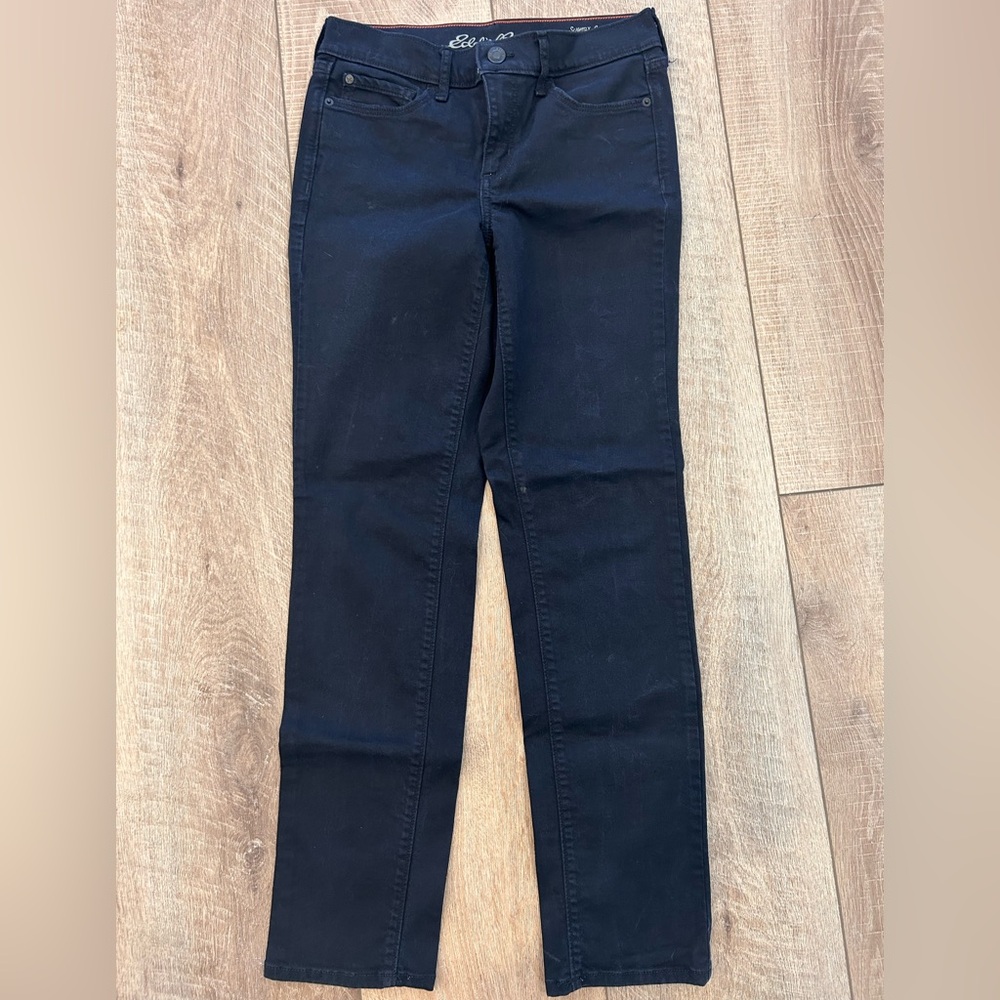 Eddie Bauer Women's Straight Leg Black Jeans